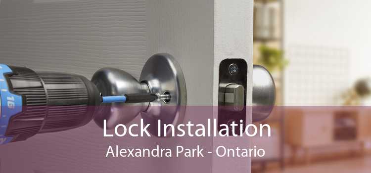 Lock Installation Alexandra Park - Ontario